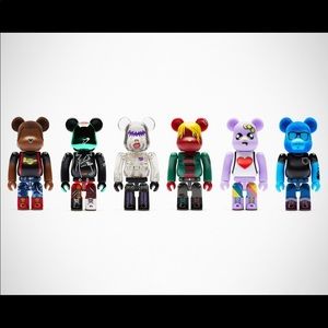 BNWT Medicom Toy x Doc Martens Anniversary Bearbrick 100% Set of Six Figurines